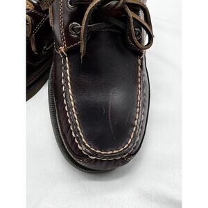 Sperry Top-Sider Mens Size 8.5 Mako Leather 2 Eye Amaretto Brown Boat Deck Shoe